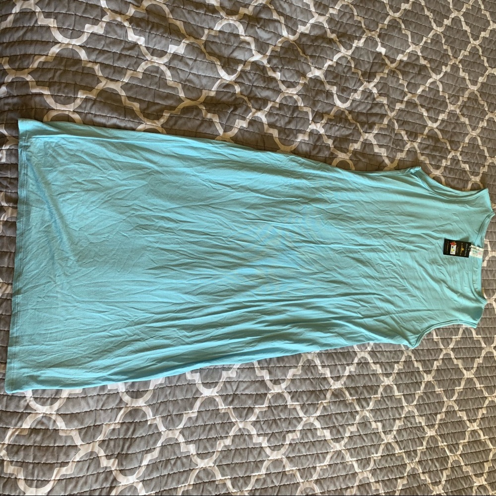 Baby blue body con dress
